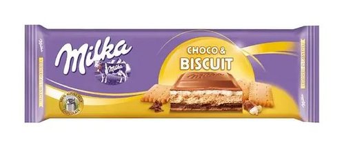 Картинка Молочный шоколад Milka Choco Biscuit 300 г