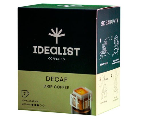 Дріп кава Idealist Coffee Co Декафінато 7 шт