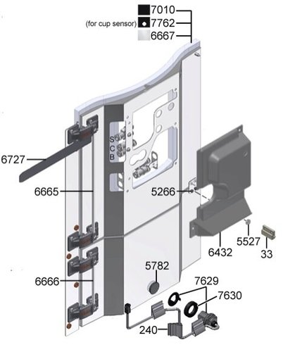 Зображення 1H326512 Шпилька дверцят корпусу кавоварки (560.0002.446)