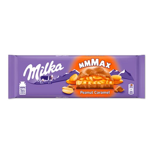 Зображення Молочний шоколад Milka Peanut Caramel арахіс, карамель 276 г