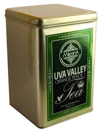 Картинка Черный чай Долина Ува O.P.1 Млесна железная банка 500 г