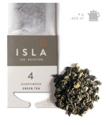 Картинка Чай зеленый Isla Gunpowder №4 на чайник, 4 г х 10 шт
