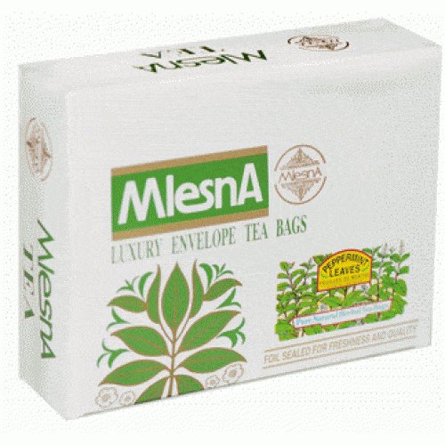 Картинка Травяной чай Перечная мята в пакетиках Млесна картонная коробка 300 г