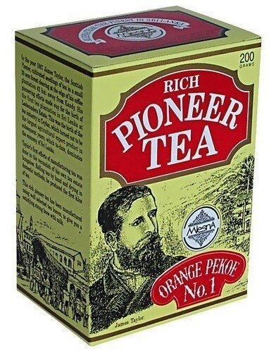 Картинка Черный чай Рич Пионер O.P.1 Млесна картонная коробка 200 г