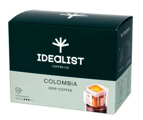 Дріп кава Idealist Coffee Co Колумбія 15 шт