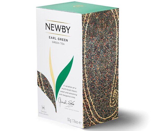Зображення Зелений чай Newby Ерл Грін в пакетиках 25 шт