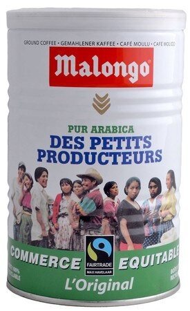 Кофе молотый Malongo Fair Trade ж/б 250 г