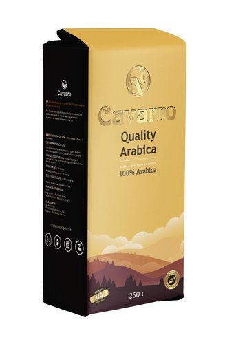 Кофе молотый CAVARRO QUALITY ARABICA 250 г