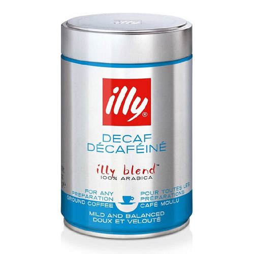 Кофе в зернах ILLY Decoffeinate, без кофеина 250 г ж/б