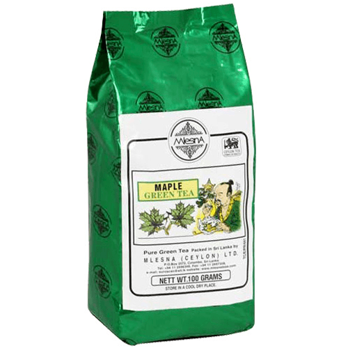 Зеленый чай Кленовый сироп Млесна пакет з фольги 100 г