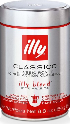 Кофе молотый (для турки) Illy Espresso Classico 250г ж/б