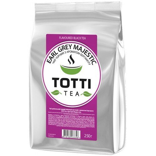 Черный чай TOTTI Tea Эрл Грей Маджестик 250 г