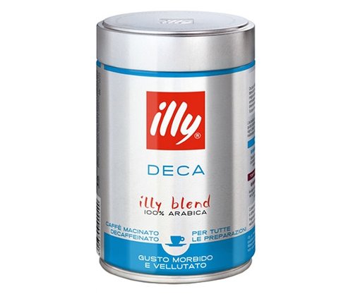 Кофе молотый ILLY Espresso DECAFF без кофеина 250 г ж/б