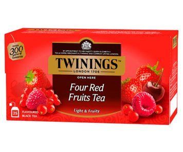 Зображення Чай Twinings чорний 4 червоні фрукти 25 пакетиків