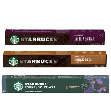 Картинка Набор кофе в капсулах 3 вида Starbucks Nespresso Интенсивная классика 30 шт