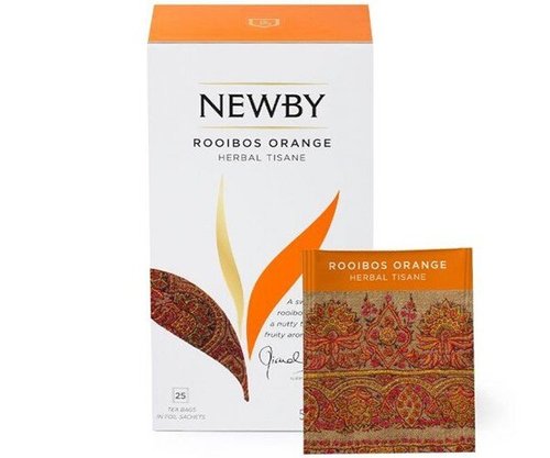 Картинка Травяной чай Newby Ройбуш апельсин в пакетиках 25 шт (311220)