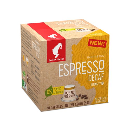 Картинка Кофе в капсулах Nespresso Julius Meinl Espresso Decaf 10шт