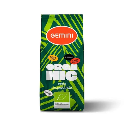 Картинка Кофе в зернах Gemini Peru Organic 250 г