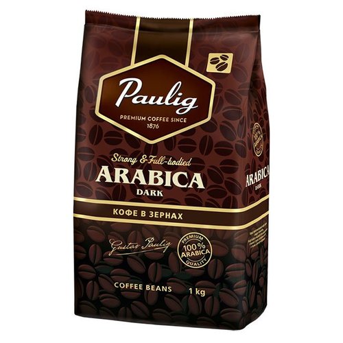 Картинка Кофе в зернах Paulig Arabica Dark 1 кг