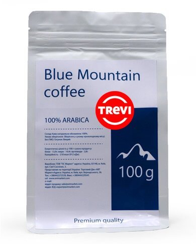 Картинка Кофе в зёрнах Trevi Арабика Blue Mountain 100 г