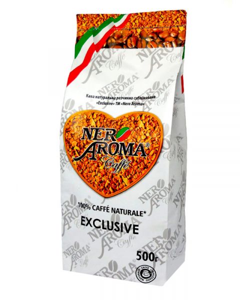 Зображення Кава розчинна Nero Aroma EXCLUSIVE 100% arabica 500г