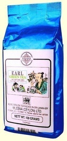 Картинка Зеленый чай Эрл грей Млесна пакет з фольги 100 г