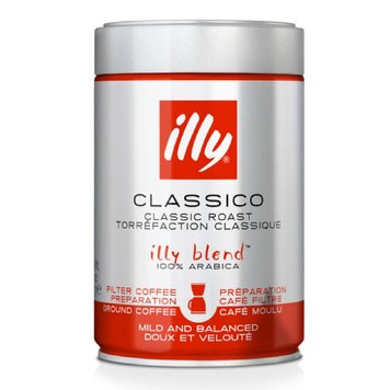 Картинка Кофе молотый (фильтр) Illy Espresso Classico 250г ж/б