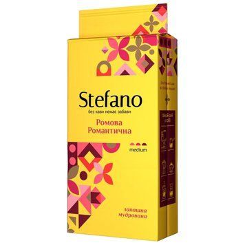 Картинка Кофе молотый STEFANO Ромовый Романтический 230 г