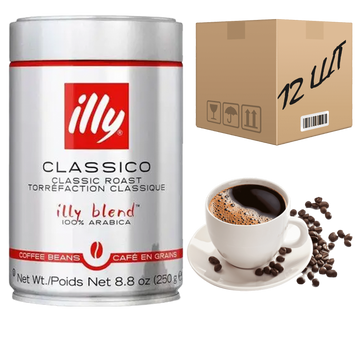 Картинка Кофе в зернах ILLY Classico Medium ж/б 250 г (ящик 12шт)