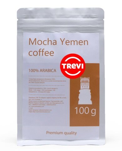 Картинка Кофе в зёрнах Trevi Арабика Mocha Yemen 100 г