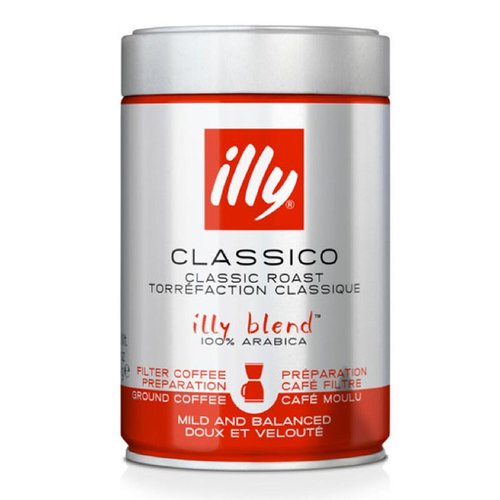 Картинка Кофе молотый (фильтр) Illy Espresso Classico 250г ж/б
