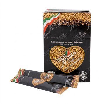 Картинка Кофе растворимый Nero Aroma в стиках 25 шт
