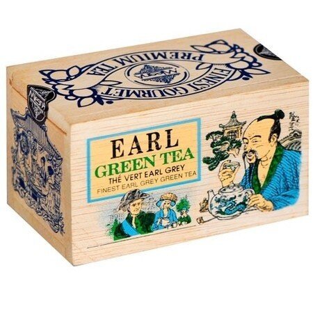 Зображення Зелений чай Ерл грей Млесна дерев'яна коробка 100 г