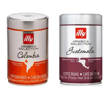 Картинка Набор кофе в зернах Illy 100% arabica ж/б 2шт