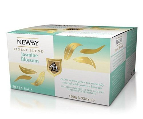 Картинка Зеленый чай Newby Цветы Жасмина в пакетиках 50 шт