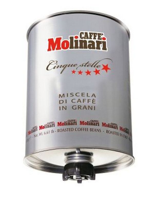 Картинка Кофе в зернах Caffe Molinari Five stars (Cinque Stelle) 3 кг