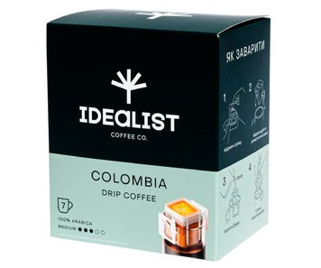 Дрип-кофе Idealist Coffee Co Колумбия 7 шт