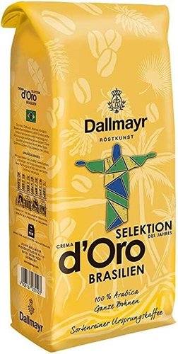 Картинка Кофе в зернах Dallmayr Crema d'Oro Selektion Brasilien 1кг