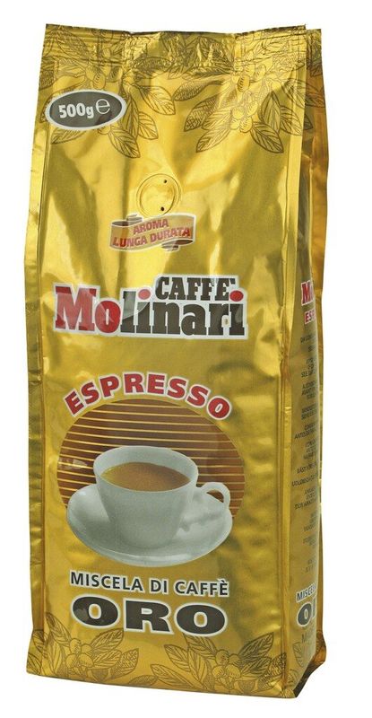 Картинка Кофе в зернах Caffe Molinari Oro 500 г
