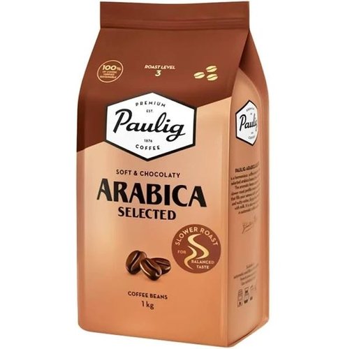Картинка Кофе Paulig Arabica Selected 100% arabica в зернах 1 кг