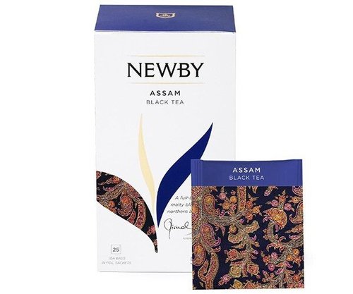 Зображення Чорний чай Newby Ассам в пакетиках 25 шт (310010)