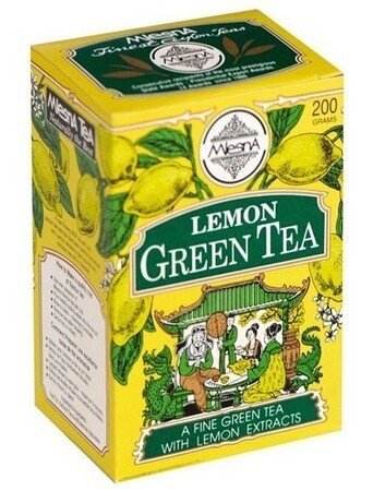 Картинка Зеленый чай Лимон Млесна картонная коробка 200 г