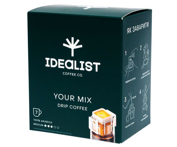 Дріп кава Idealist Coffee Co Твій мікс 7 шт