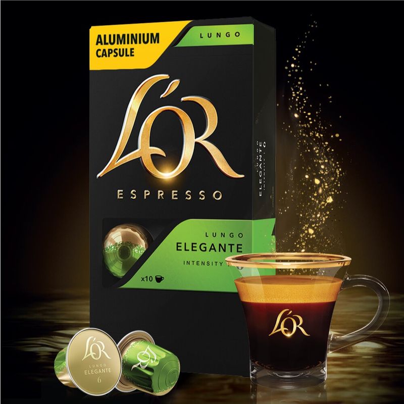 Картинка Кофе в капсулах Nespresso L`OR Lungo Elegante 10шт
