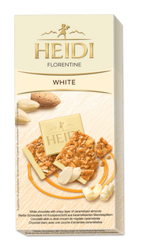 Картинка Белый шоколад Heidi Florentine White с карамелизированным миндалем 100 г