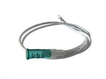 Зображення Індикатор (зелений) d6мм 230В, кабель L400мм