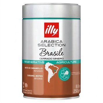 Картинка Кофе молотый Illy Brazil в железной банке 250 г