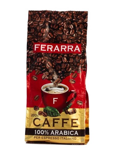 Картинка Кофе Ferarra 100% Arabica в зернах 200 г