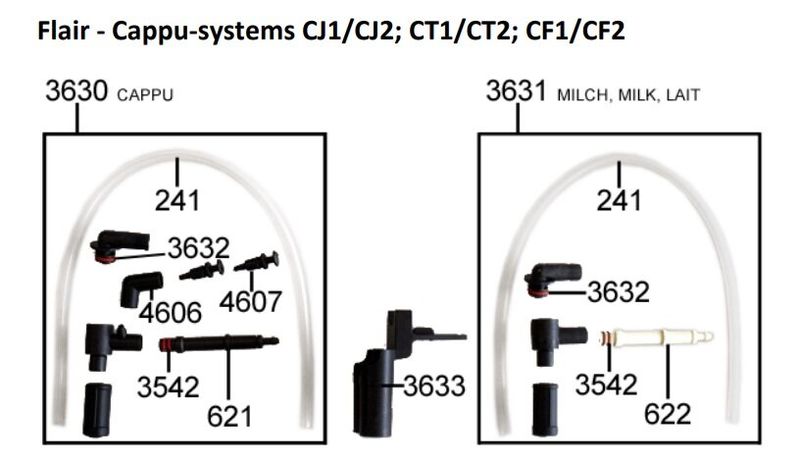 Зображення 1P315603 Комплект з’єднувачів для системи капучінатора (560.0004.566)