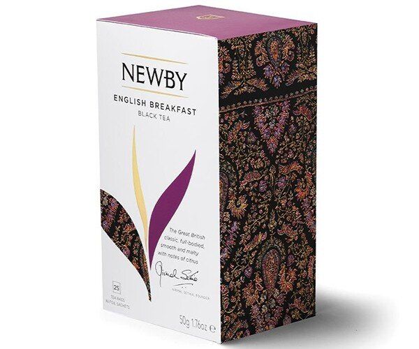 Картинка Черный чай Newby Английский завтрак в пакетиках 25 шт (310050)